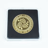 40mm Gold Bitcoin Coin with Acrylic Square Case