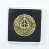 40mm Gold Bitcoin Coin with Acrylic Square Case