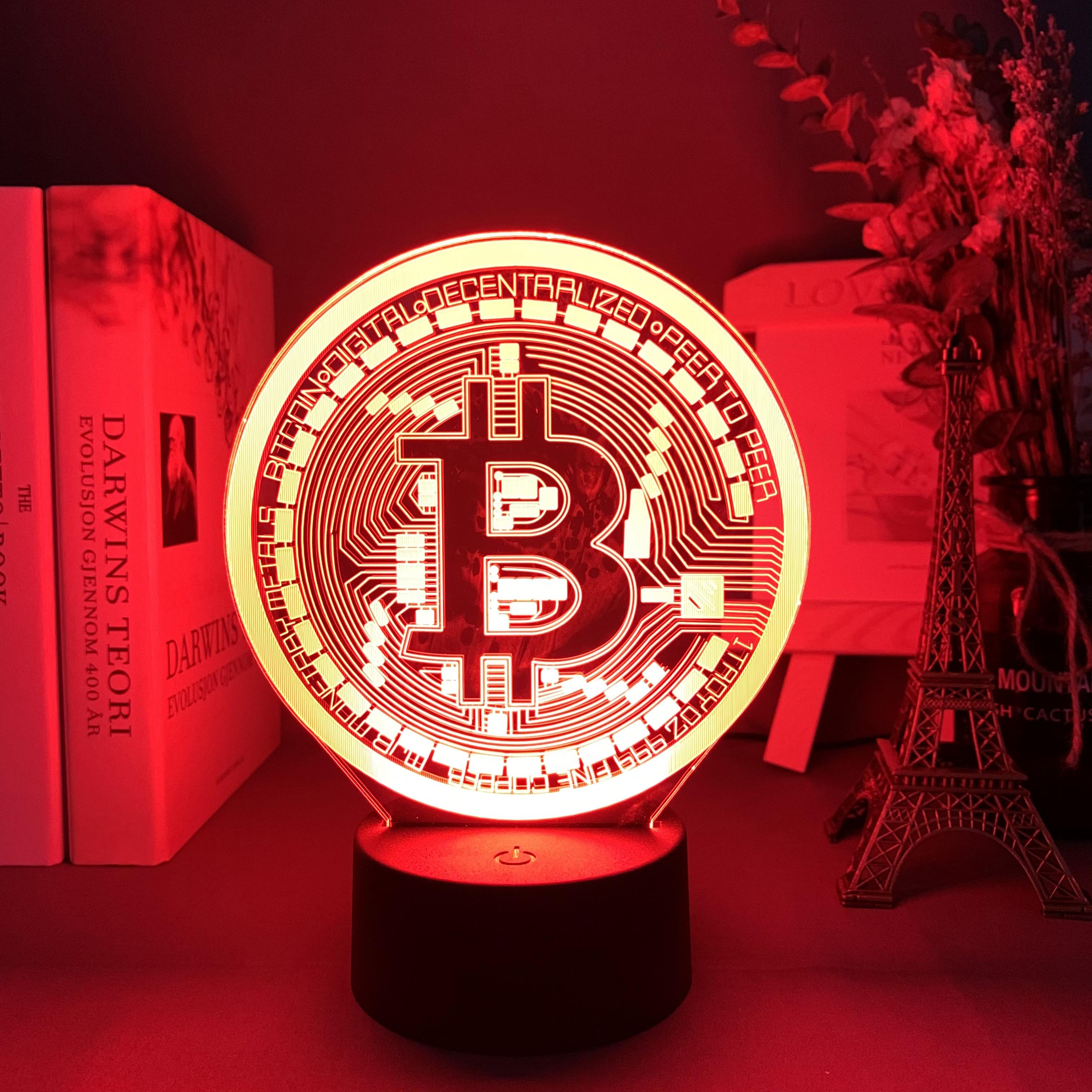 Led Bitcoin Night Light