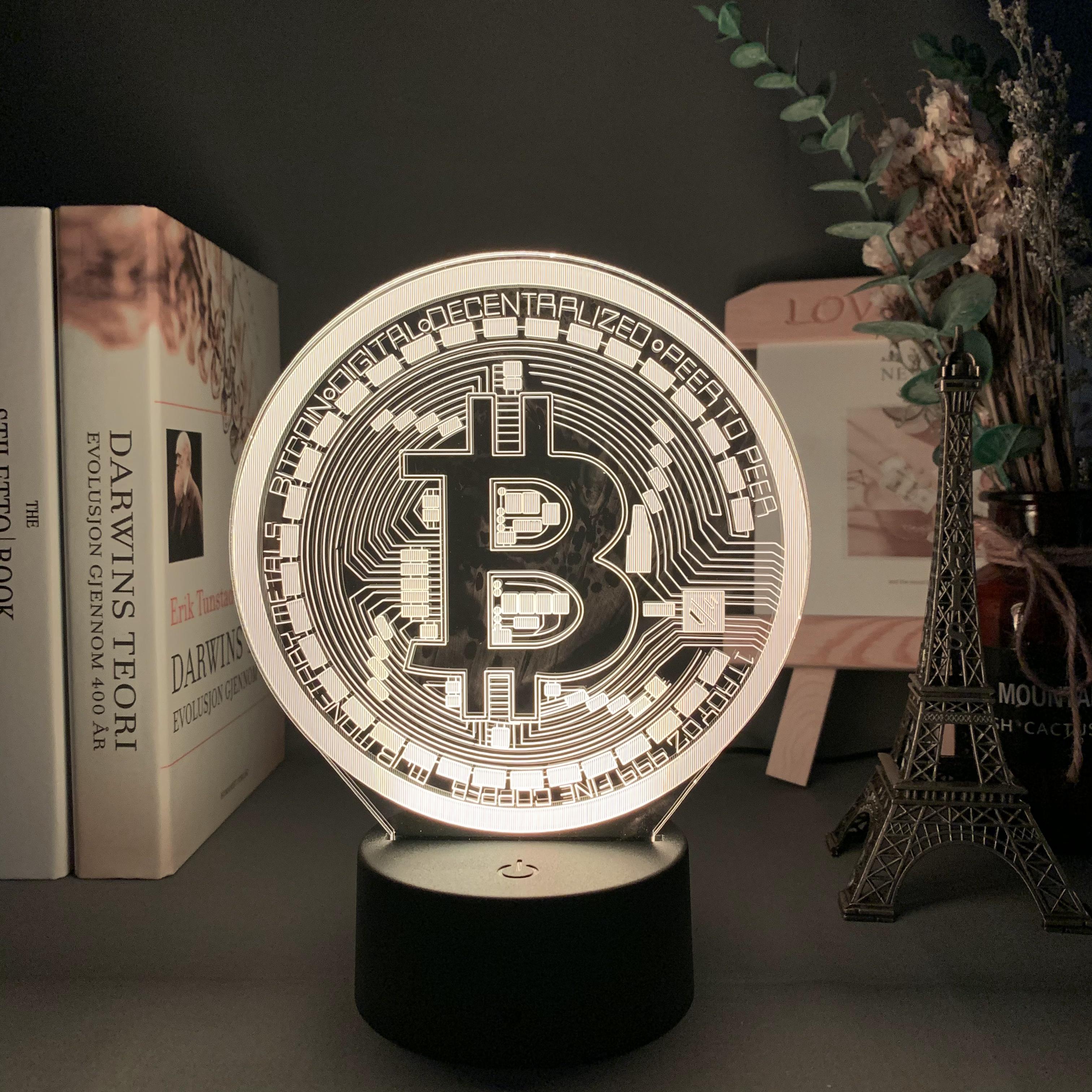 Led Bitcoin Night Light