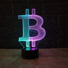 3D LED Bitcoin Lamp