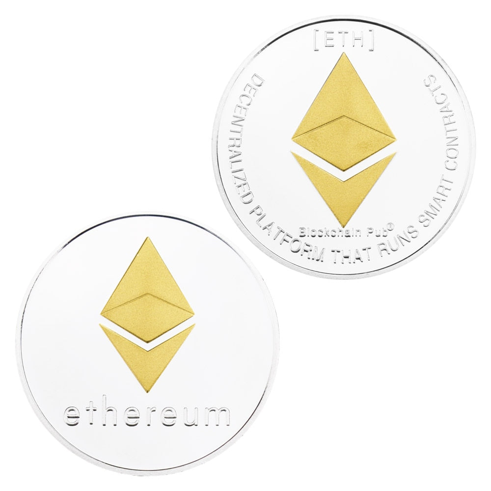 Ethereum Physical Coin (Silver Plated 40mm)