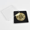 40mm Gold Bitcoin Coin with Acrylic Square Case