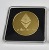 40mm Gold Bitcoin Coin with Acrylic Square Case