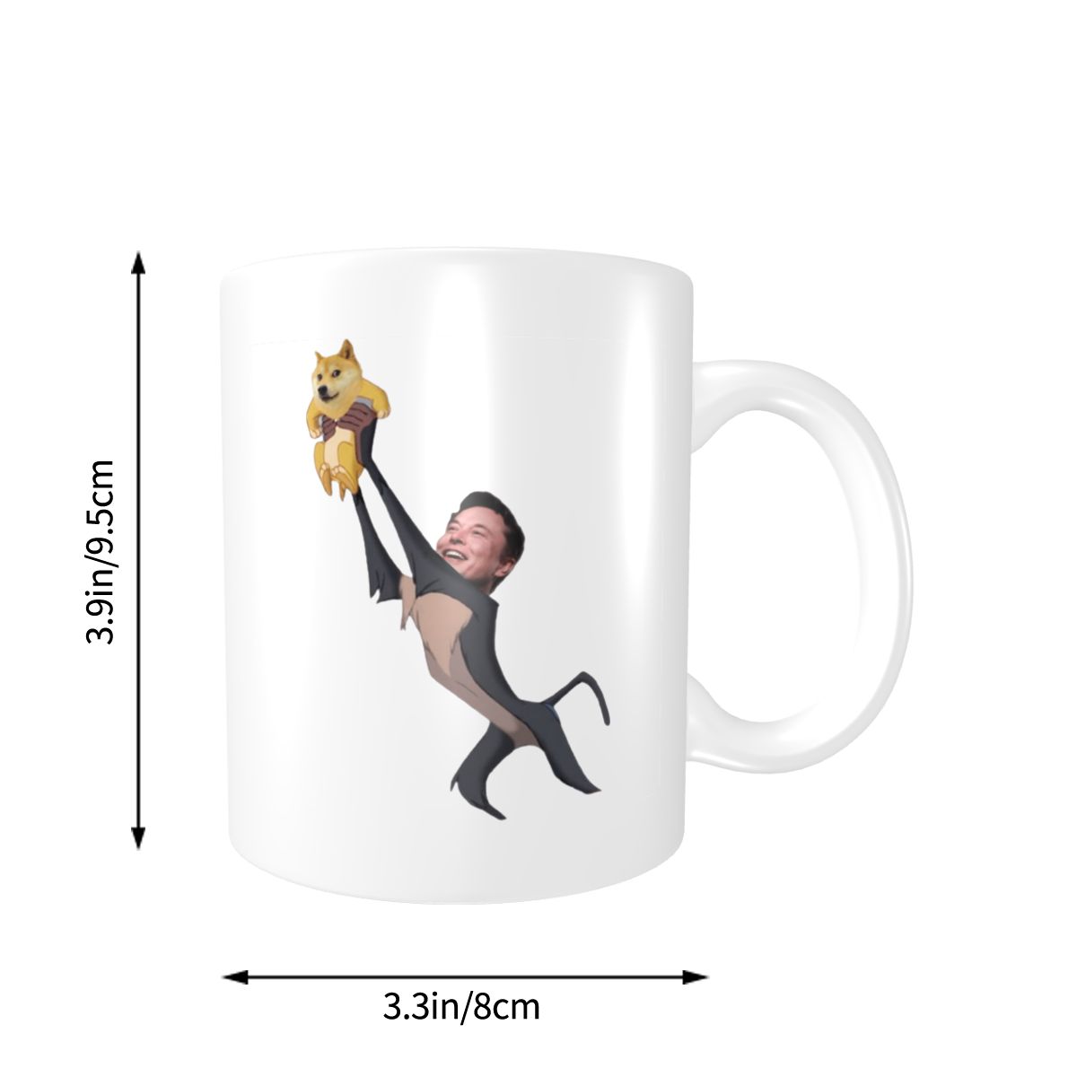 Dogecoin To The Moon Elon Musk Mugs Hot Sale coffee mugs