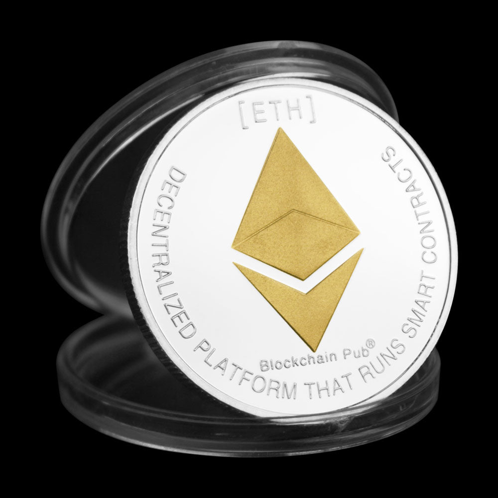 Ethereum Physical Coin (Silver Plated 40mm)