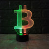 3D LED Bitcoin Lamp