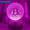 LED Bitcoin Night Lamp