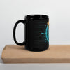 Black Glossy Bitcoin Mug